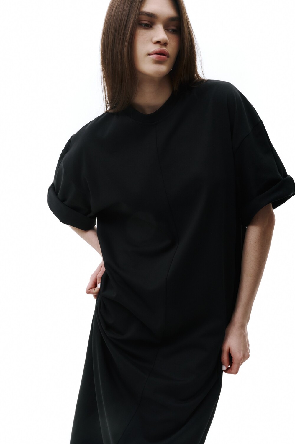 T-shirt dress black